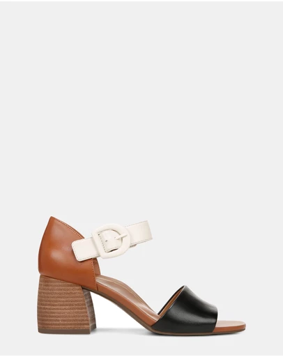 Vionic - Chardonnay Heeled Sandal - Tan/Black/Cream