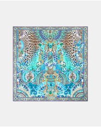Camilla - Large Crystalled Silk Square Scarf