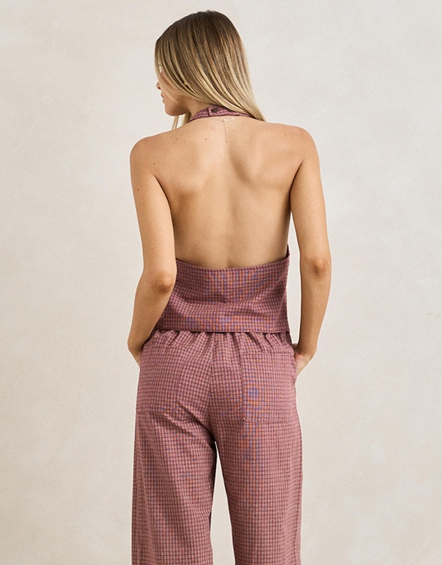 Rhythm - Lucy Check Halter Vest