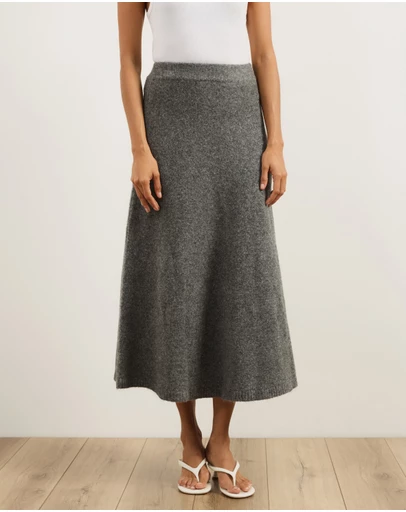 Atmos&Here - Katie Wool Blend Knitted Skirt