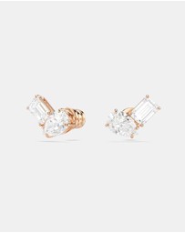 Swarovski - Mesmera Set, Pear Cut, Octagon Cut, White, Rose Gold-Tone Plated
