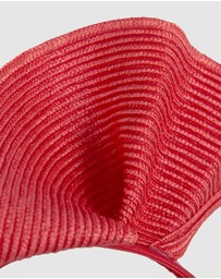 Max Alexander - Large Wavy Red Racing Fascinator