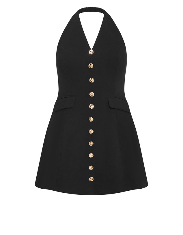 City Chic - Abbie Tailored Halter Mini Dress
