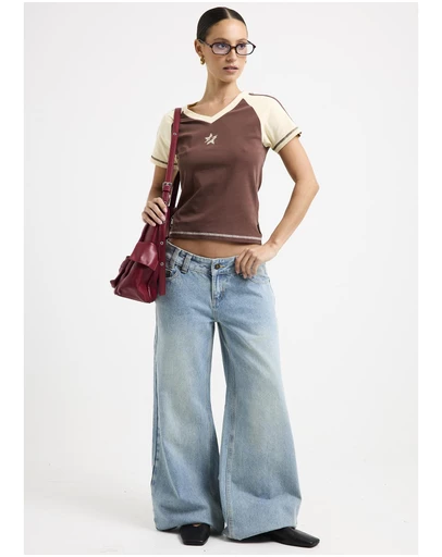 Insight - Elise Low Wide Denim Jeans