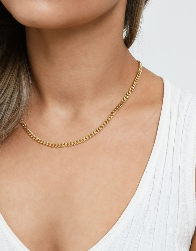 Forcast - Olive 16k Gold Plated Necklace