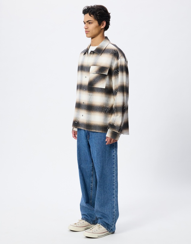 Represent - ICONIC EXCLUSIVE - All Over Initial Flannel Shirt