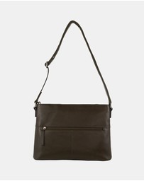 Milleni - Milleni Ladies Genuine Leather Square Cross-Body Bag