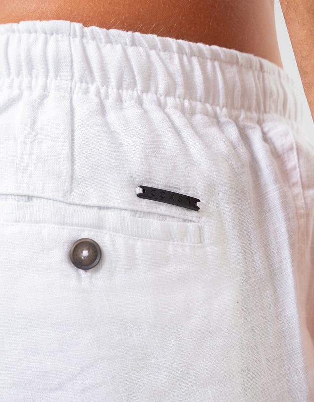 Coast Clothing - Linen Shorts- White