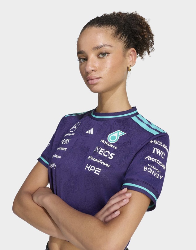 adidas Performance - MERCEDES - AMG PETRONAS FORMULA 1 TEAM VANDA BLOOM DRIVER CROP TOP JERSEY Womens