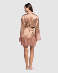 GINIA - Silk Lace Robe