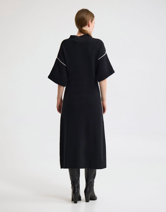 Oxford - Natalya Knit Contrast Piping Dress