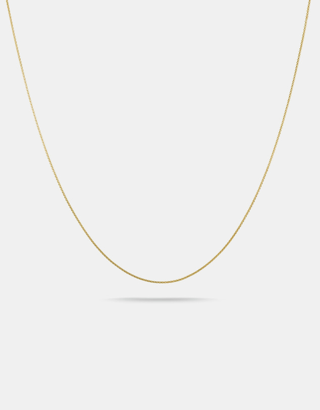 THOMAS SABO - Gold-Tone Stainless Steel Box Chain Necklace 1mm