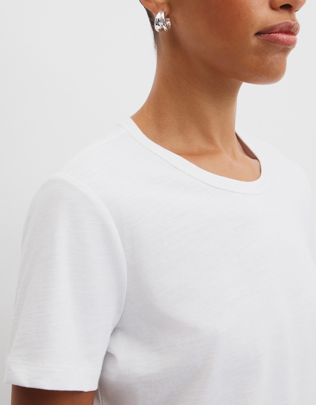 Country Road - Australian Good Earth Cotton Slub Short Sleeve T-shirt