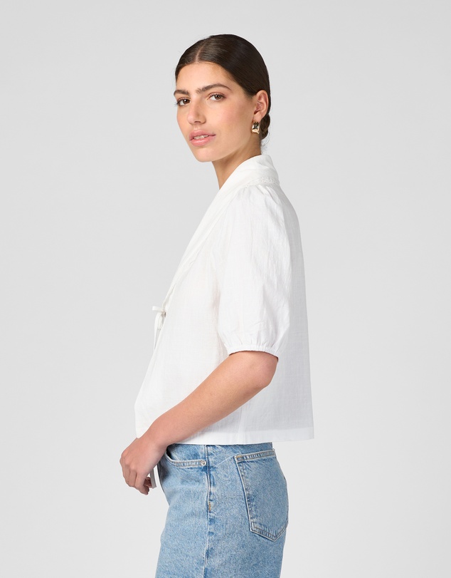 MVN - Collared Tie Up Top