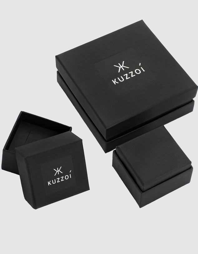Kuzzoi - ICONIC EXCLUSIVE - Enamel Signet Ring in 925 Sterling Silver