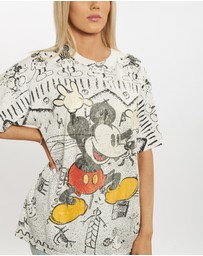 Vintage by The Real Deal - Pre Loved - 90s Disney Mickey Mouse 'All Over Print' Tee