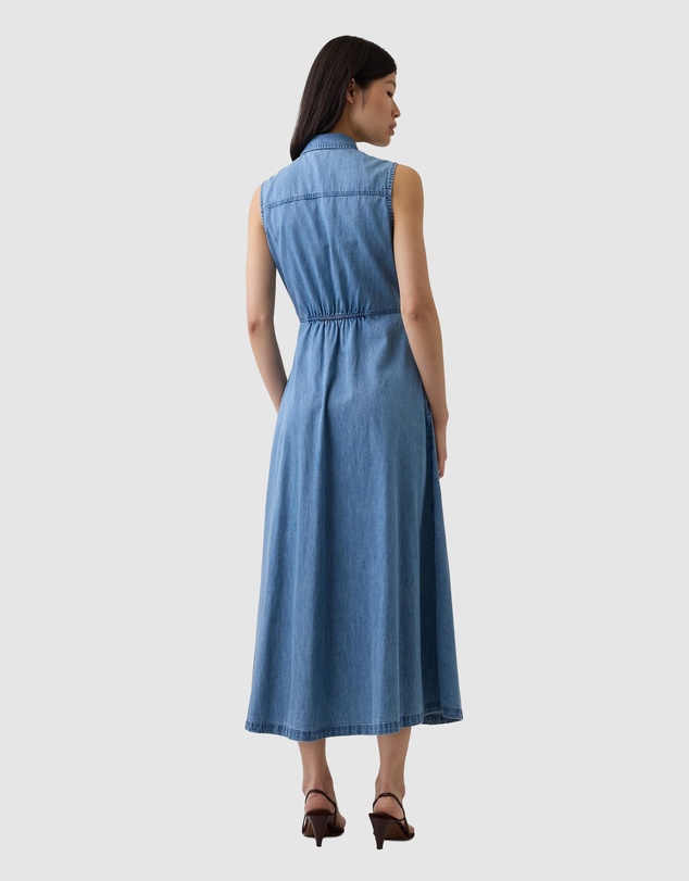 GAP - SL Denim Maxi Shirtdress Med Koda