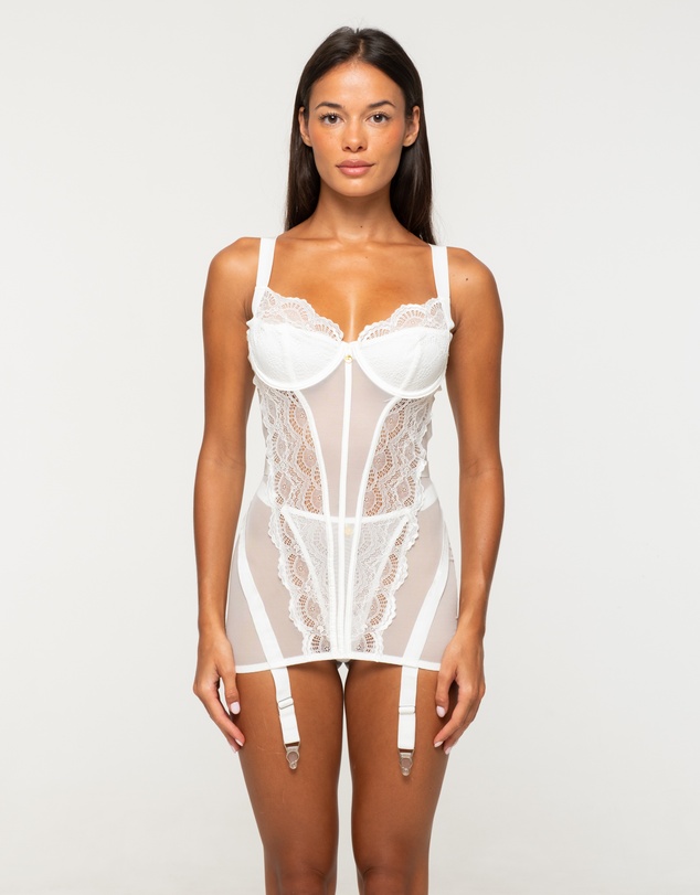 One Empire - Alba White Bodysuit