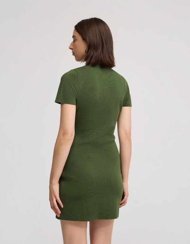 Oxford - Olive Knitted Mini Dress