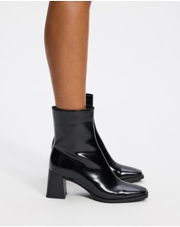 Dazie - Leonie Block Heel Ankle Boots