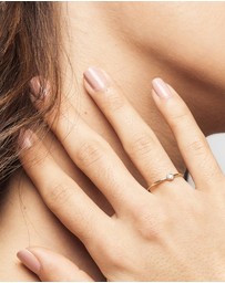Luna Rae - Solid Gold - Diamond Sky Ring