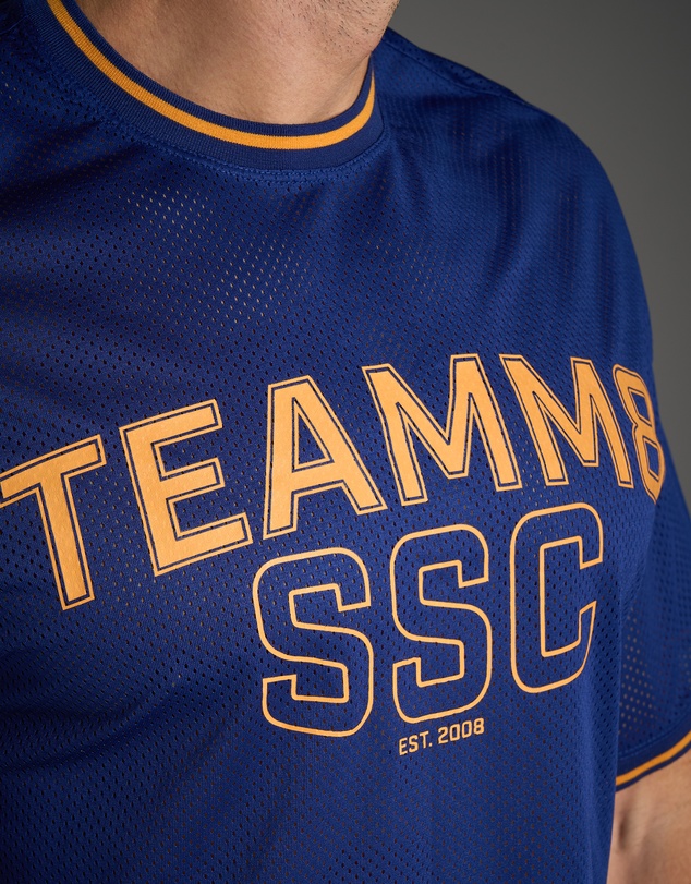 TEAMM8 - S.S.C. Fraternity Drop Sleeve Crop Tee