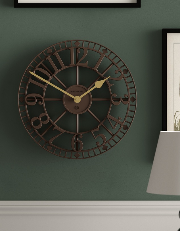 Newgate - Newgate Warehouse Wall Clock-Mocha Brown
