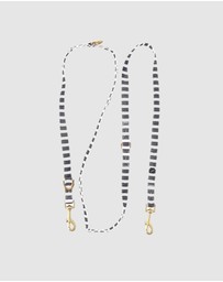 Mog & Bone - Multi-Function Hemp Dog Lead - Charcoal Hampton Stripe