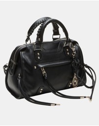 Steve Madden - BRiggs Black/Silver Handbags