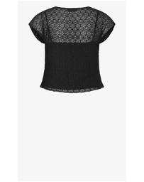 City Chic - Plus sizeBrie Lace Knit Top - black