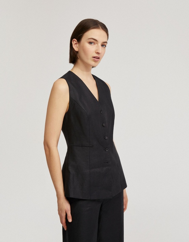Oxford - Alice Linen Waistcoat