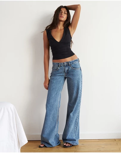 Motel Rocks - Slouchy Flare Jeans