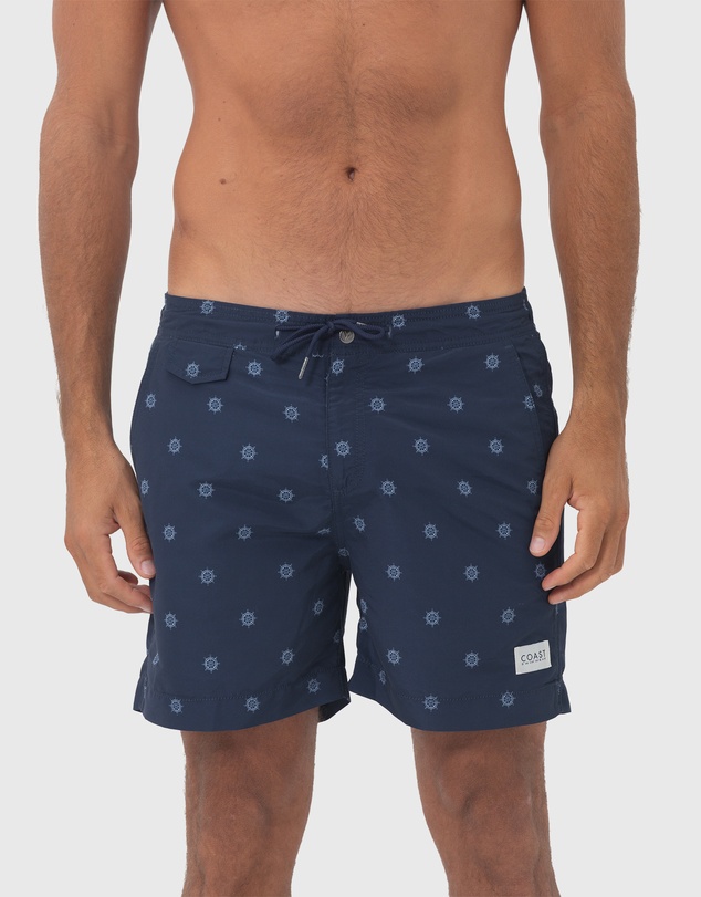 Coast Clothing - Navy Helms Swimshorts