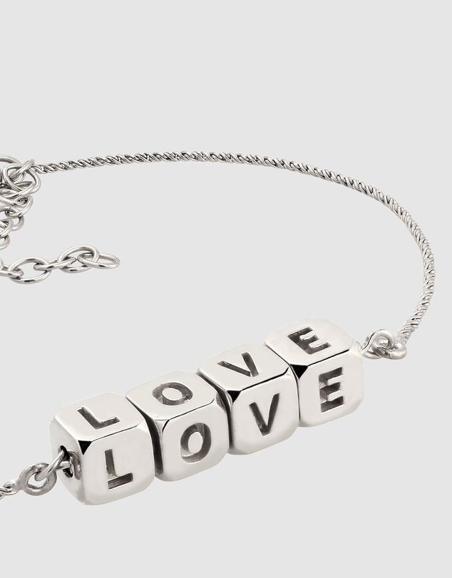 Elli Jewelry - LOVE Bracelet in 925 Silver