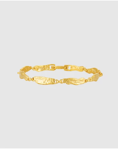 HOUSE OF SLANI - Textured Amara Gold Bracelet