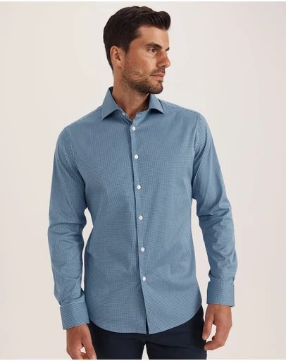 SABA - Lucian Long Sleeve Stretch Check Shirt