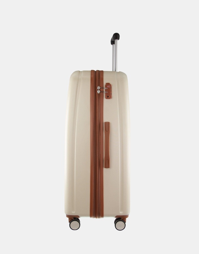 Pierre Cardin - Pierre Cardin Metro Large Hard Shell with Mini Beauty Case Set + Leather Tag