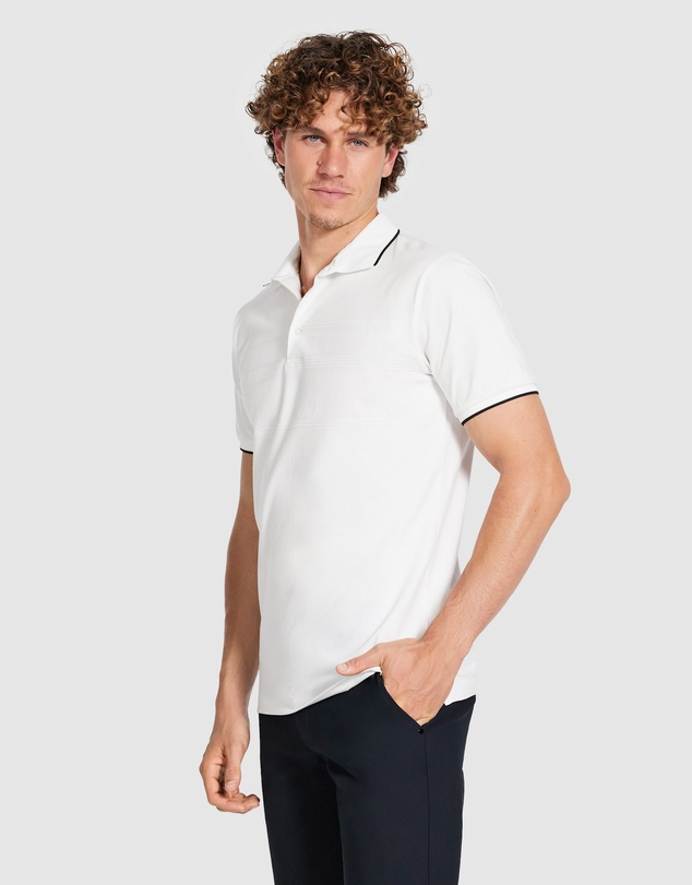 Tarocash - Byram Stripe Tech Polo
