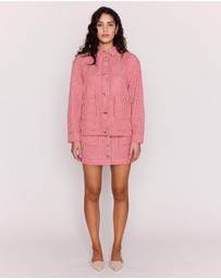 MINKPINK - Freya Stripe Denim Jacket