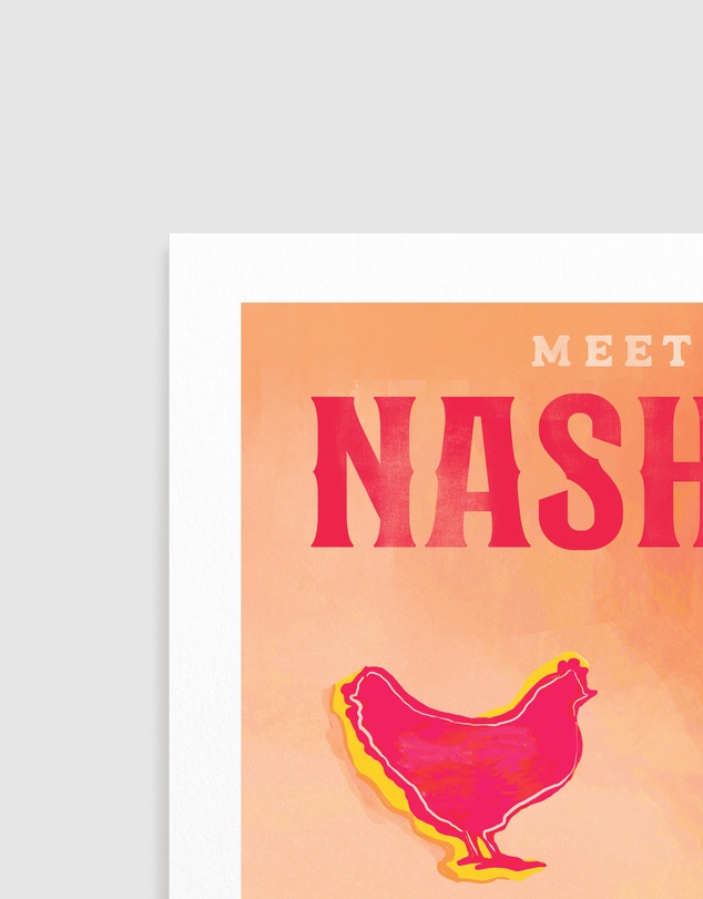 Olive et Oriel - Nashville Tennessee Redhead Music Poster by The Whiskey Ginger Art Print