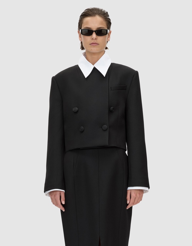 CAMILLA AND MARC - Caius Collarless Cropped Blazer