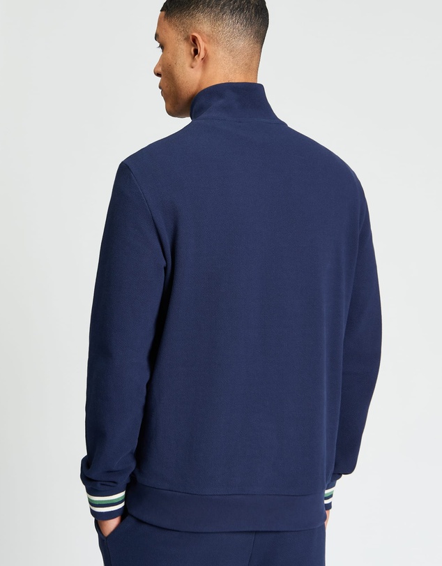 Ben Sherman - Textured Half Zip Sweatshirt