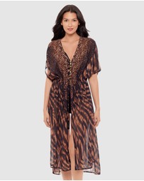 Miraclesuit Swimwear  - Raya de Safari Sheer Beach Cover Up Kimono