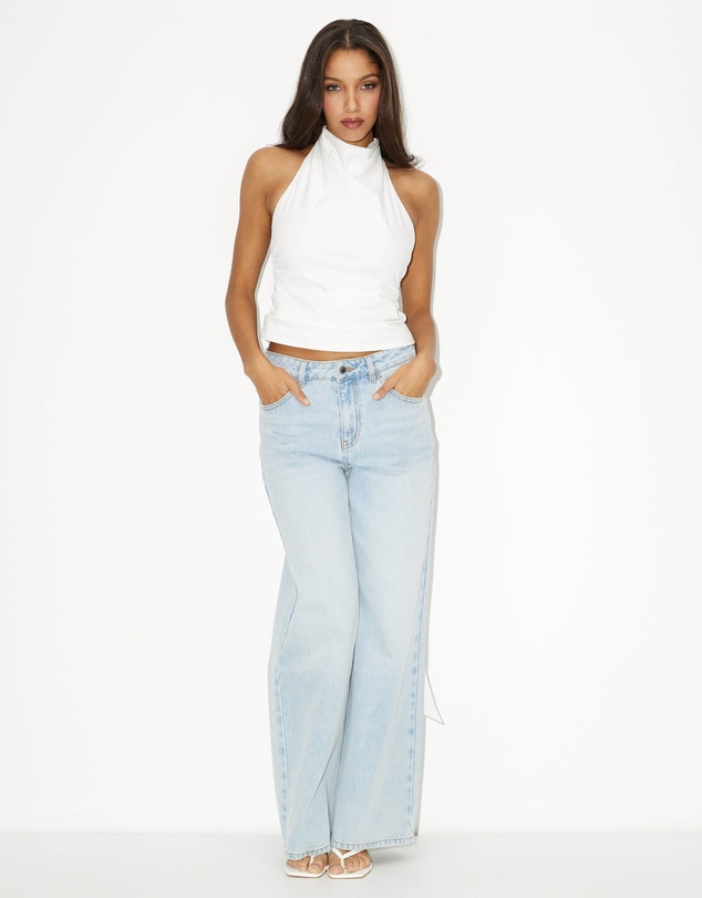 Dazie - Stay Gold Halter Neck Top