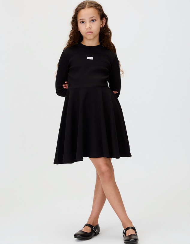 Calvin Klein Jeans - Girls Ribbed Long Sleeve Dress