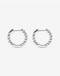 Michael Hill - 0.50 Carat TW Laboratory-Grown Diamond Hoop Earrings in Sterling Silver
