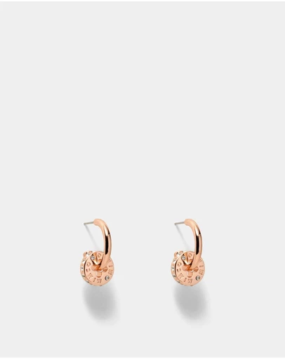 MIMCO - Signatura Charm Hoop Earrings