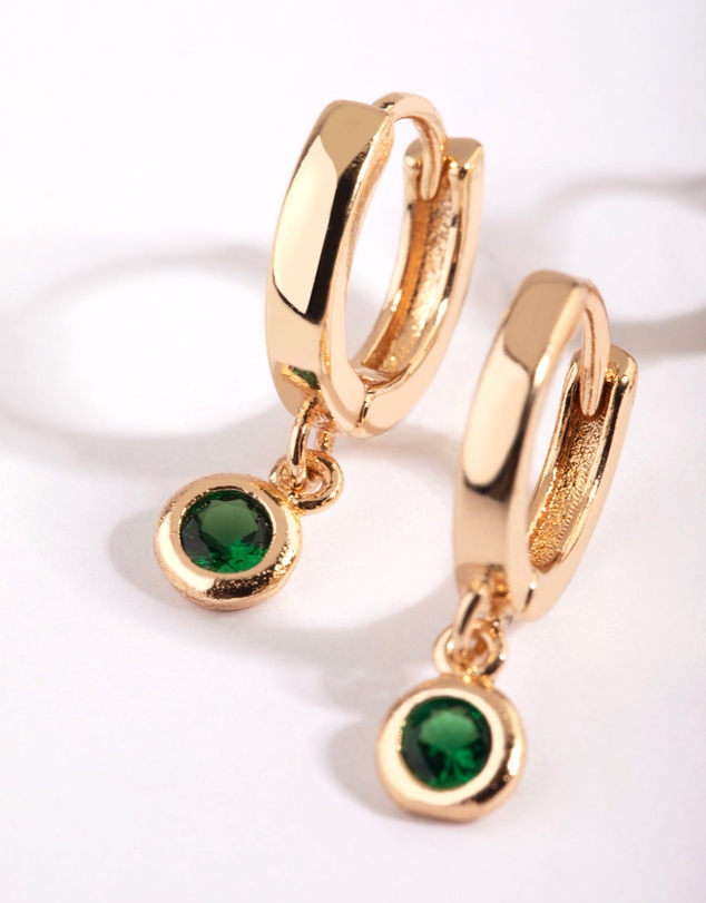 Lovisa - Green Stud & Huggie Hoop Earring Stack Pack
