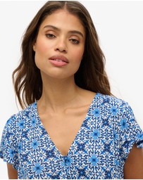 Superdry - Short Sleeve Printed Playsuit