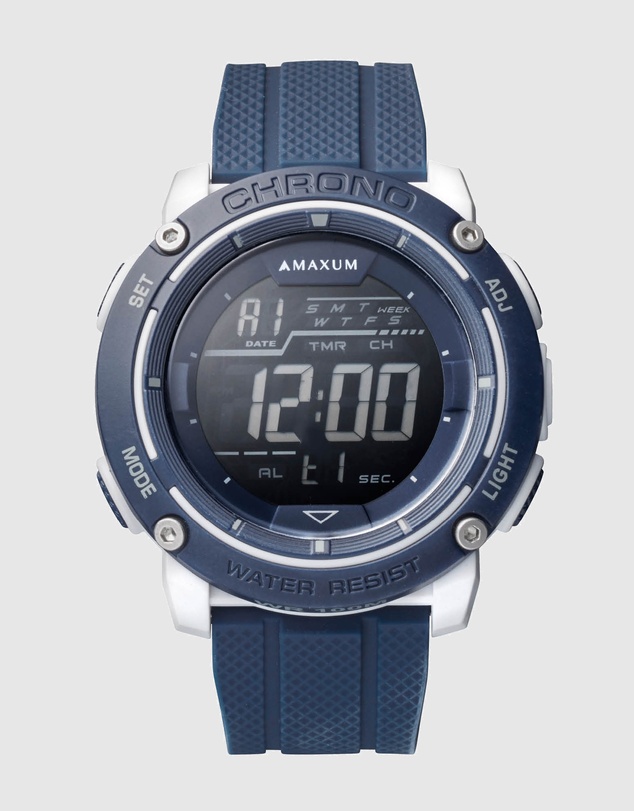 Maxum - Brave Navy Blue Digital Watch